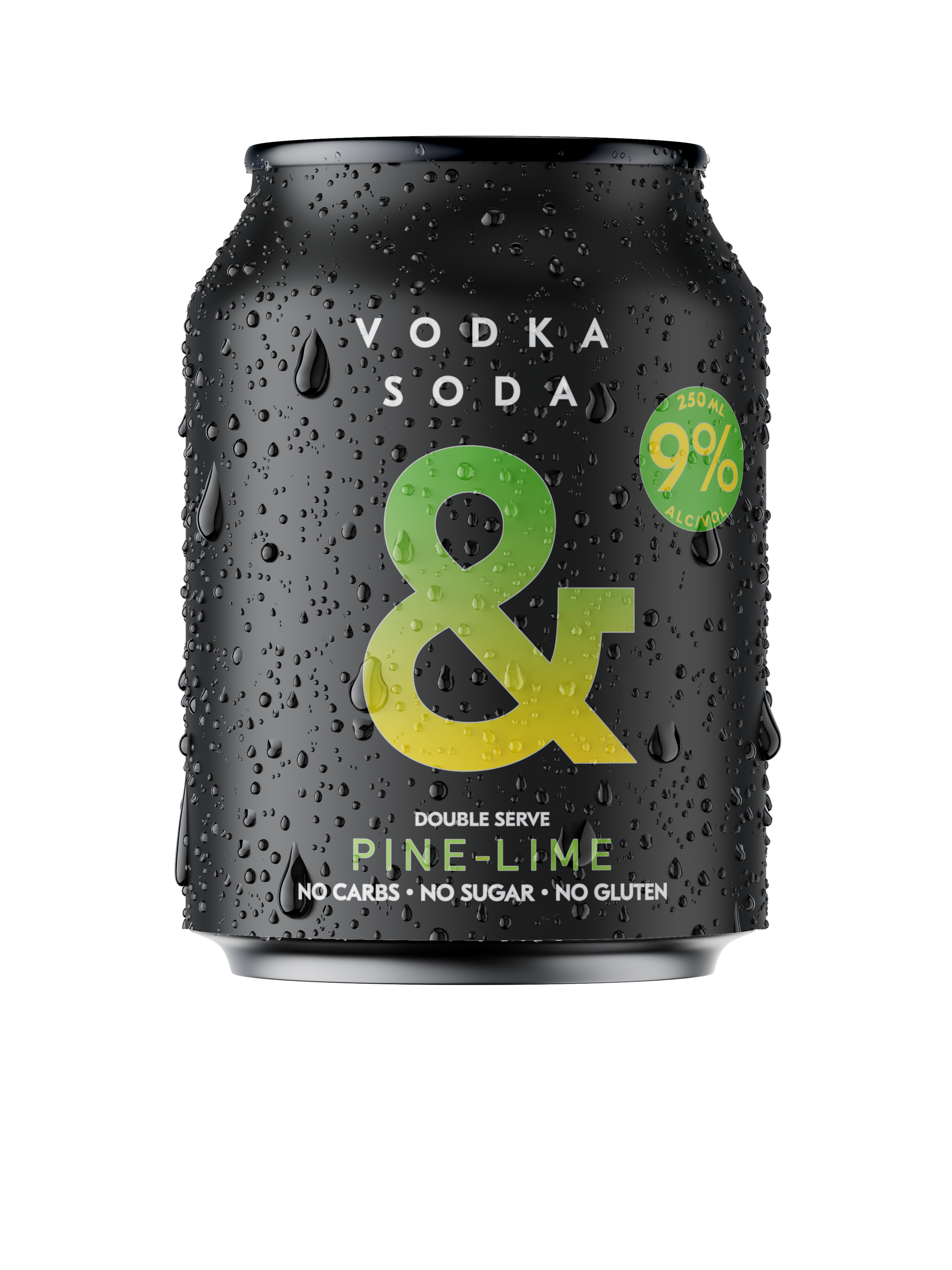Vodka Soda & Pine Lime Cans 9.0% (24 Pack)