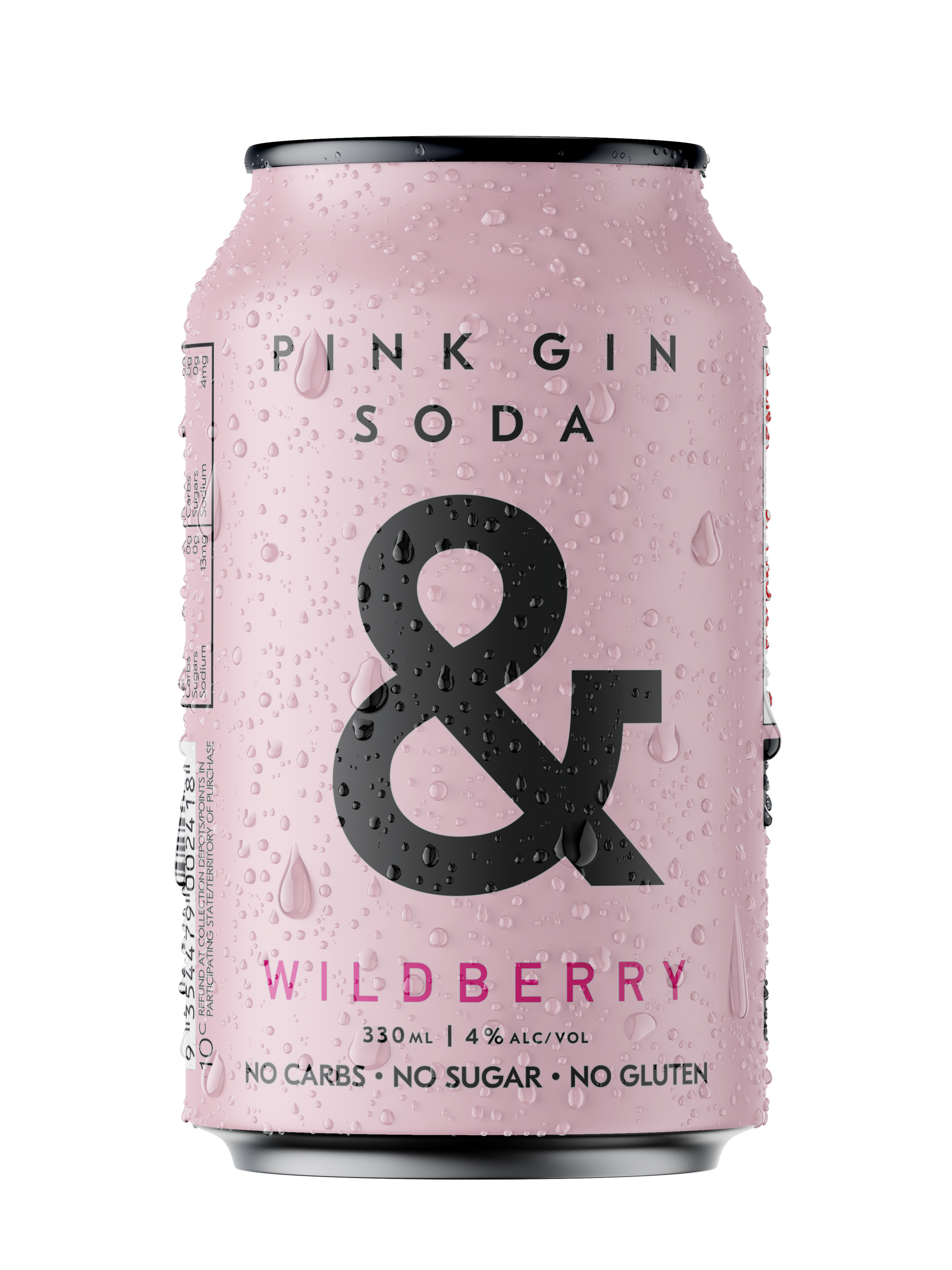 Pink Gin Soda & 4%