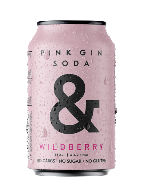 Pink Gin Soda & 4%