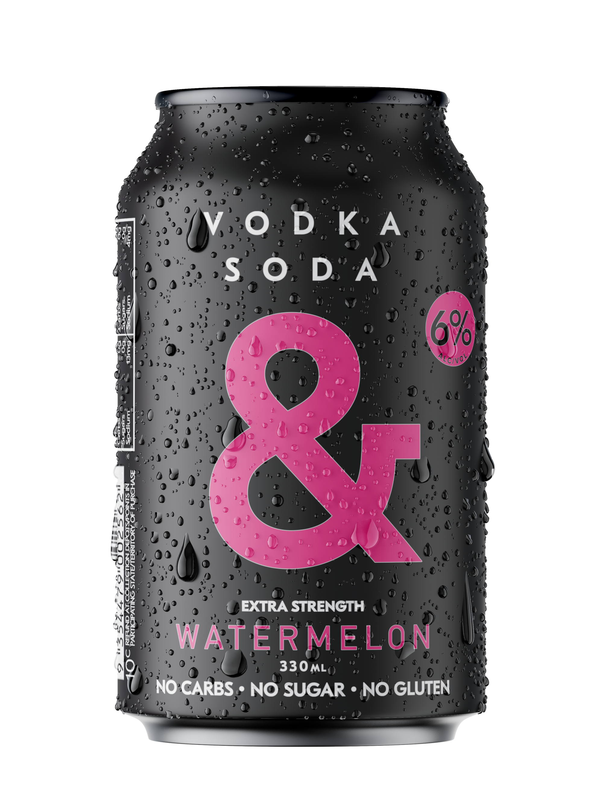 Vodka Soda BL&CK – Watermelon Cans (16 Pack)