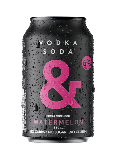 Vodka Soda BL&CK Watermelon 6%