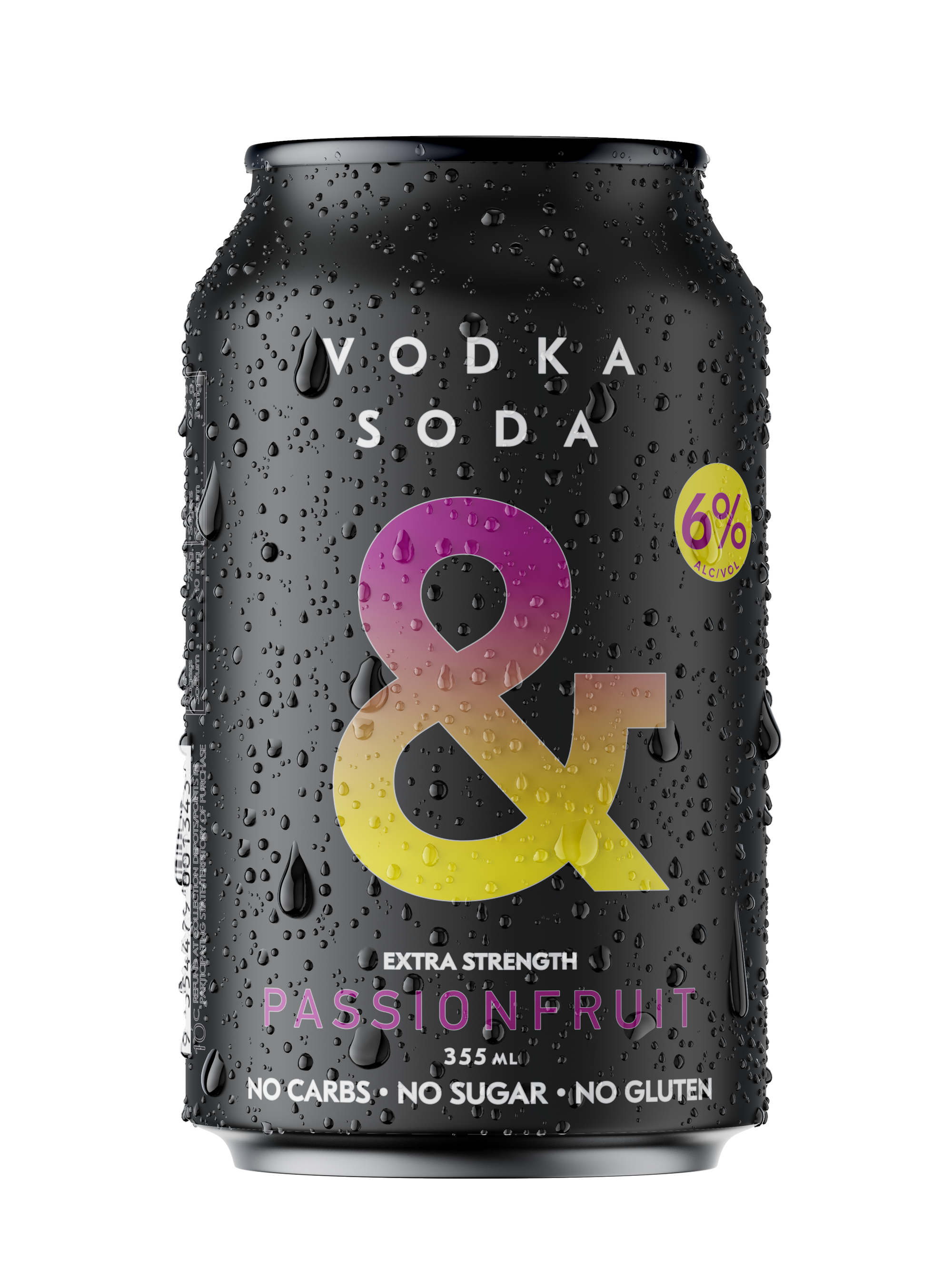 Vodka Soda BL&CK – Passionfruit Cans (16 Pack)