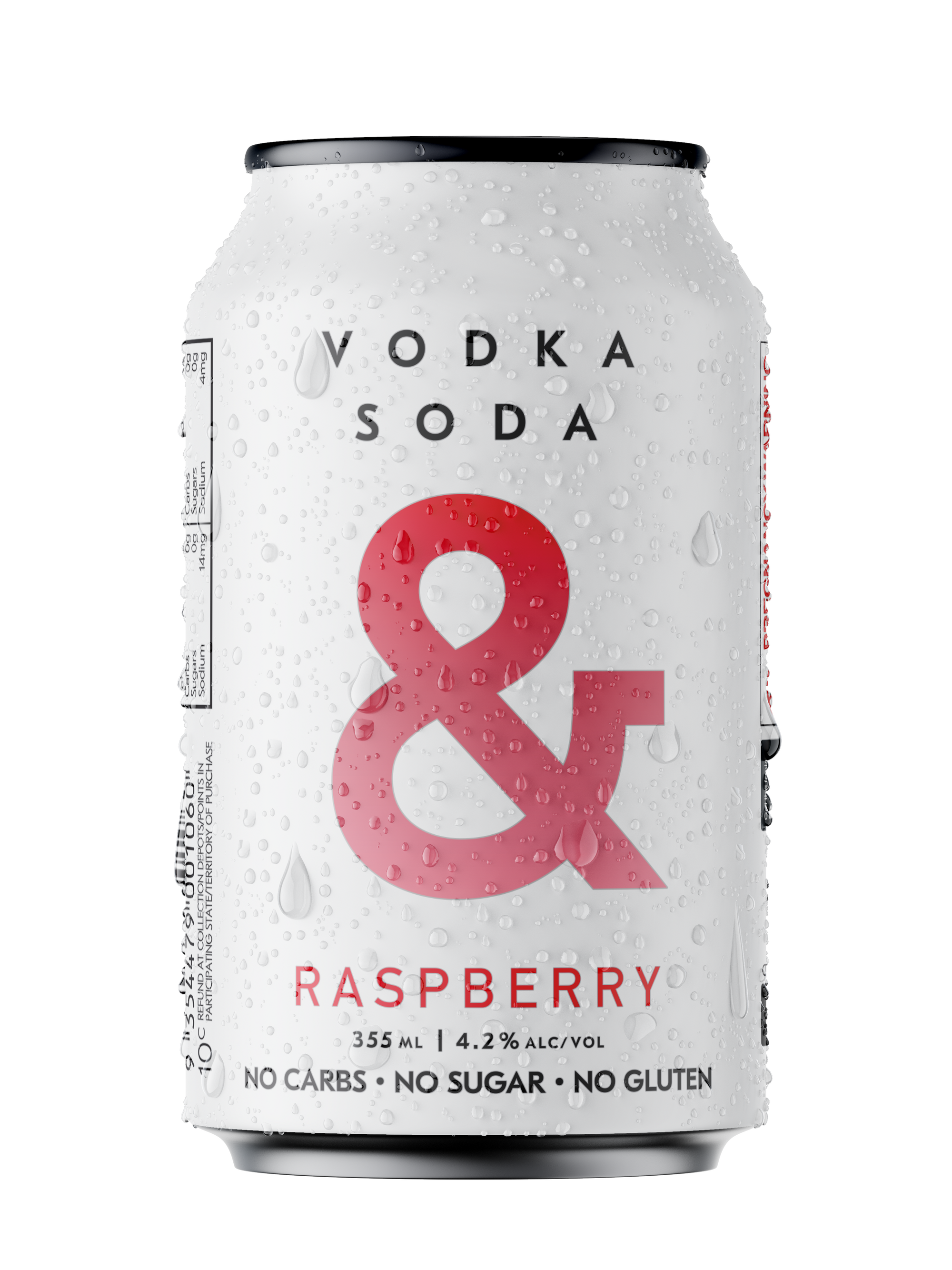 Vodka Soda & Raspberry Cans 4.2% (16 Pack)
